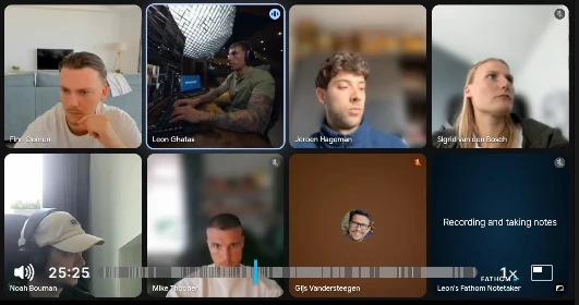 The AI Operator members working together during a live coaching call.