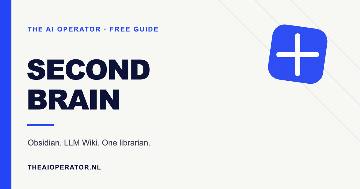 Second Brain guide showing Karpathy's LLM Wiki and Obsidian workflow