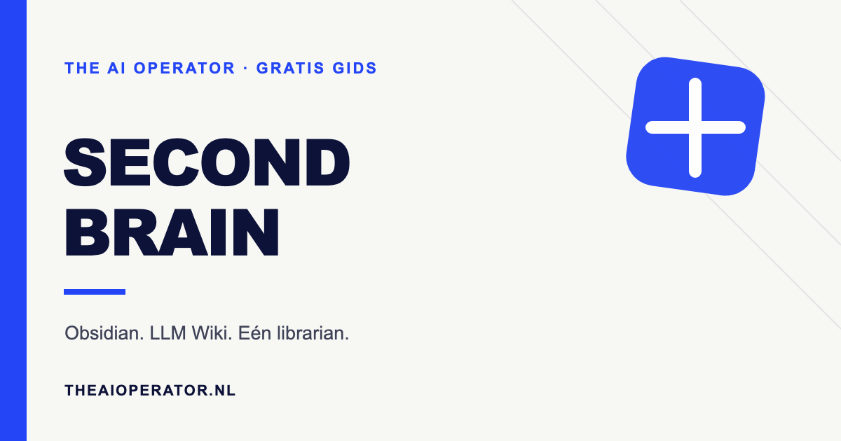 Second Brain-gids met Karpathy's LLM Wiki- en Obsidian-workflow